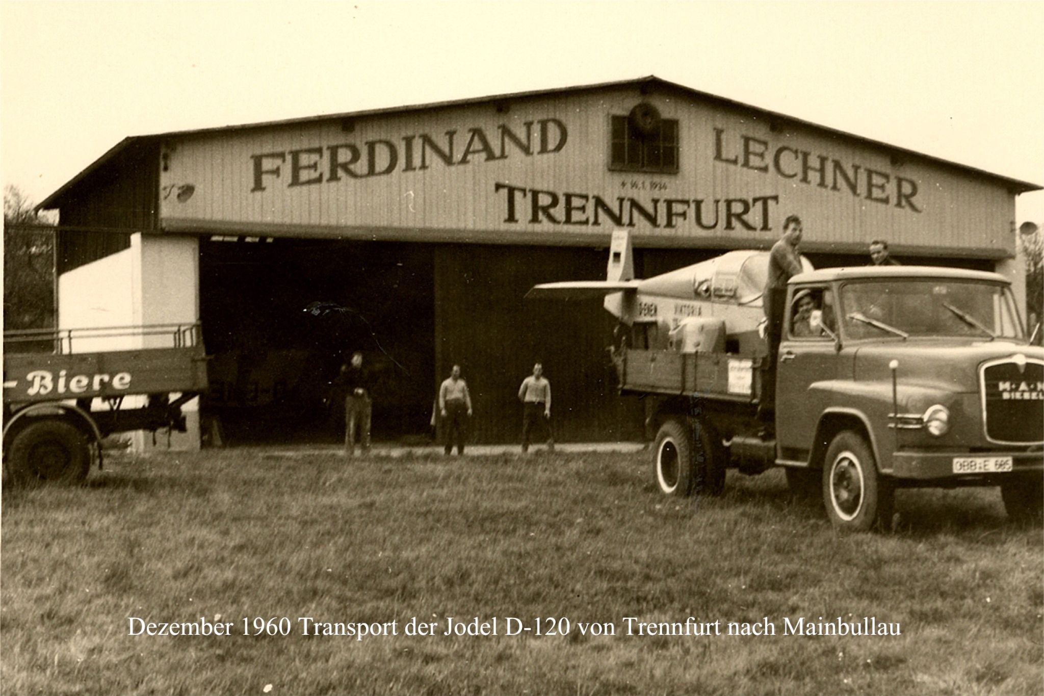 Abtransport der "Jodel" 1960