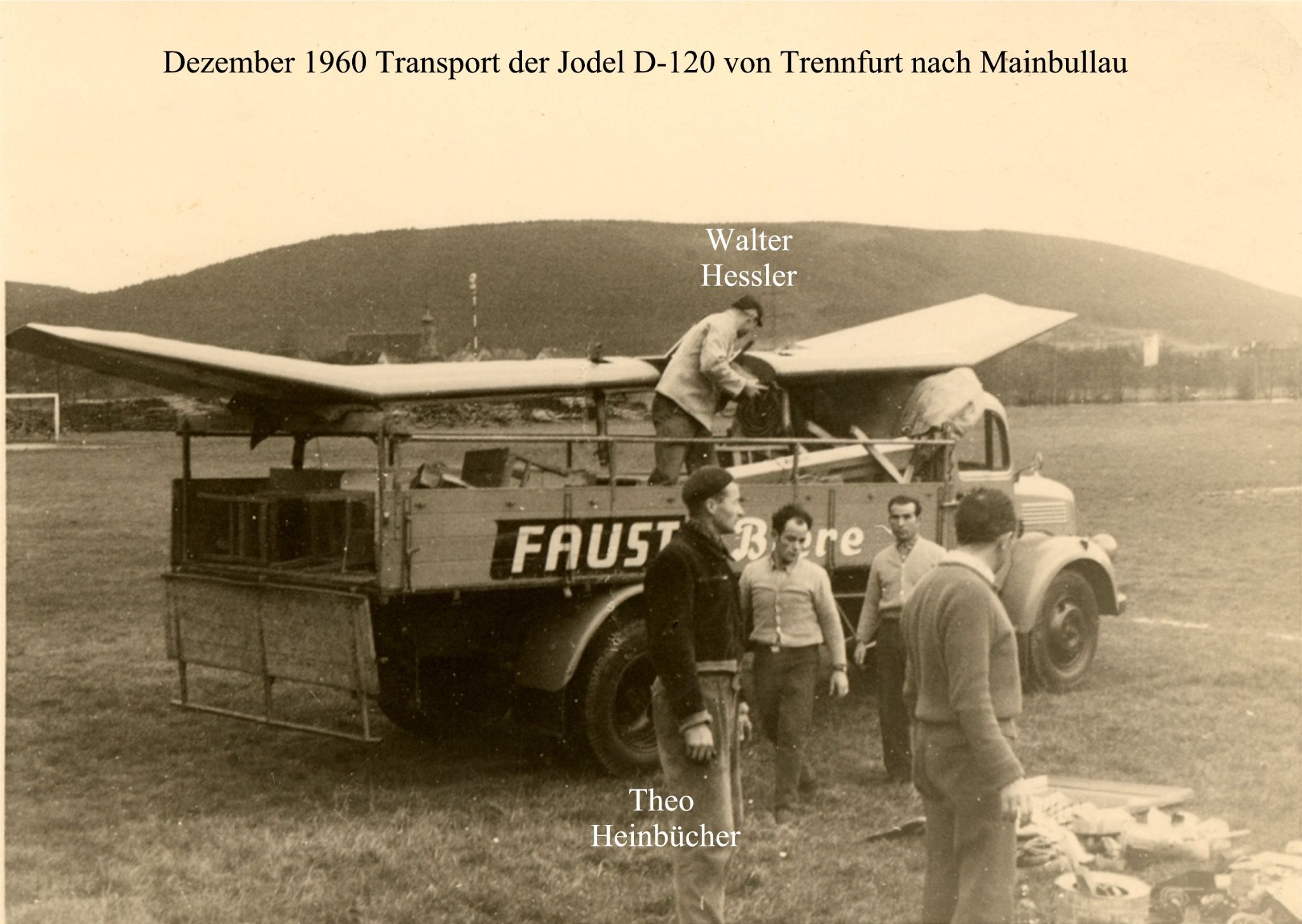 Abtransport der "Jodel" 1960
