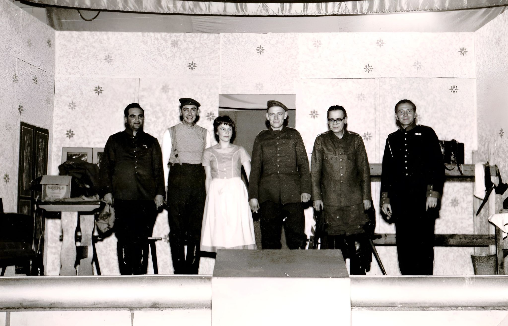 Trennfurter Volksbühne in der alten Turnhalle in den 1950er Jahren