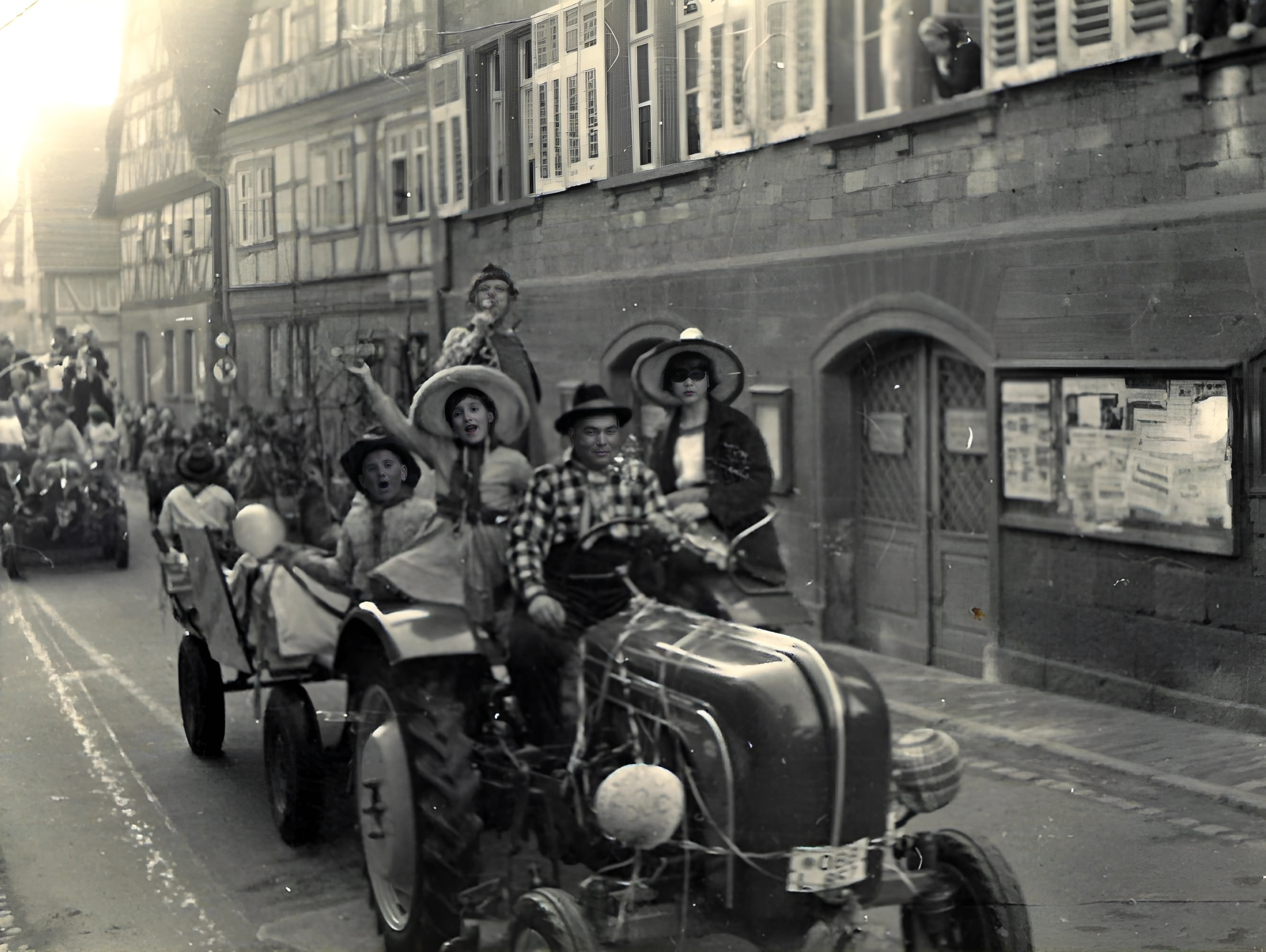 Straßenumzug in den 1960er Jahren